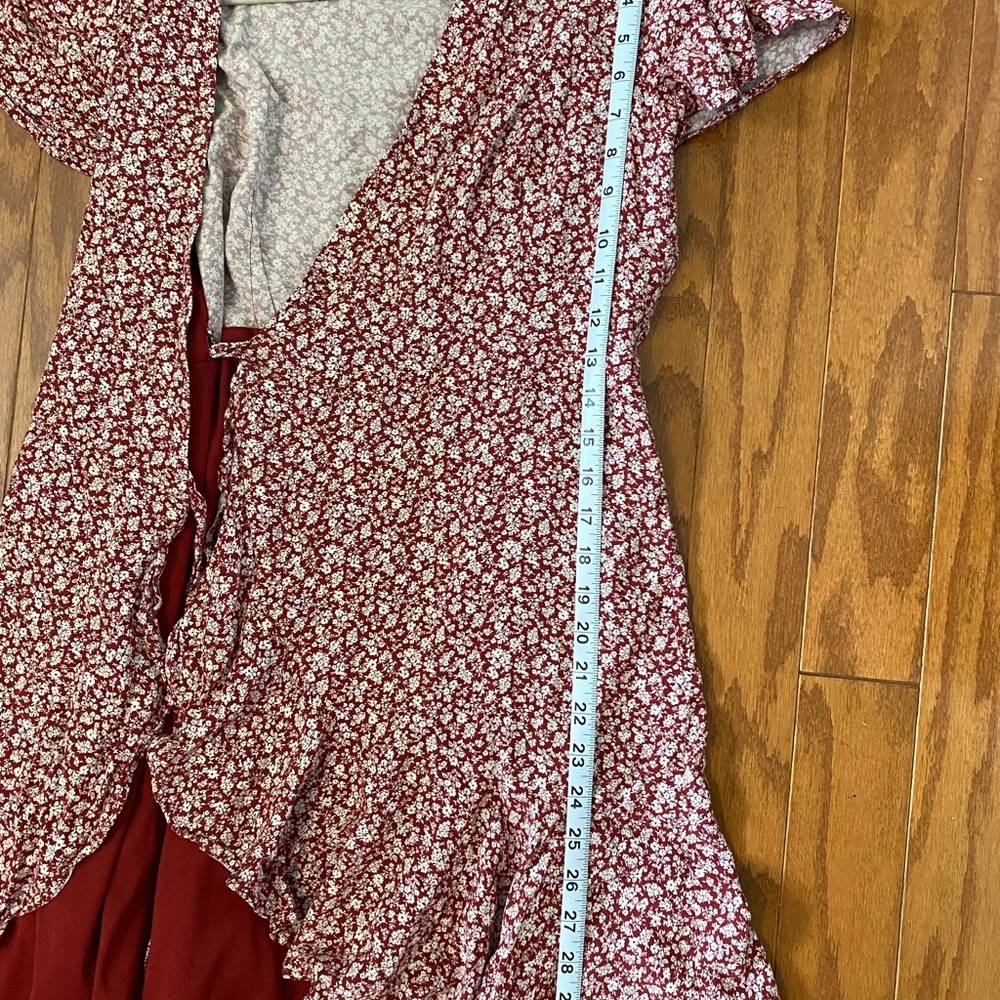 Miami Pink Ruffled Wrap Sundress - Picture 8 of 12